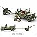 hhohio World War 2 Landing Craft Building Toys WW2 Military Vehicle Brick Set, WWII Army Warship Boat Model Block with 4 Soldiers Figures (325 Pieces)