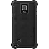 Ballistic Tough Jacket Maxx Case with Holster Clip for Samsung Galaxy Note 4 - Retail Packaging - Black