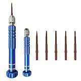 5-in-1 Precision Screwdriver Set Magnetic S2 Steel Bits for Eyeglasses, Electronics, Jewelry and More
