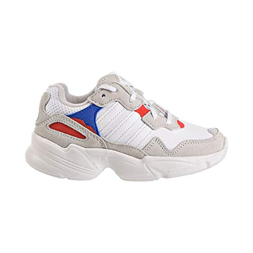 Adidas Originals Kids Yung-96 C (Little Kid) White/Crystal White/Active Red 10.5 Little Kid