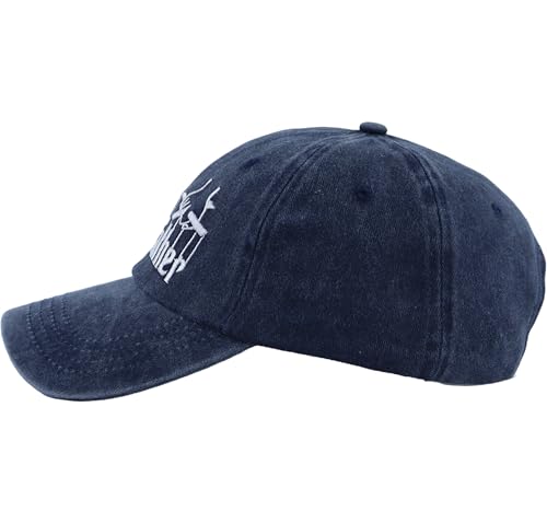 Image of Best Grandfather Ever Hat, Distressed Cotton Adjustable Funny Grandpa Baseball Cap