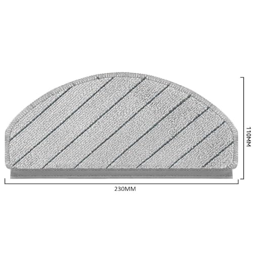 Image of Replacement Mop Pads Compatible with Ecovacs DEEBOT N20, N30 and N30 Plus, Microfibre Cleaning Cloth, Pack of 2