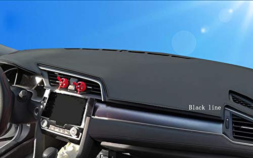 Leather Dash Cover Dashboard Cover Dash Mat Dash Carpet Non-Slip compatible for Hyundai Sonata 2011 2012 2013 2014 Dash Cover Mat