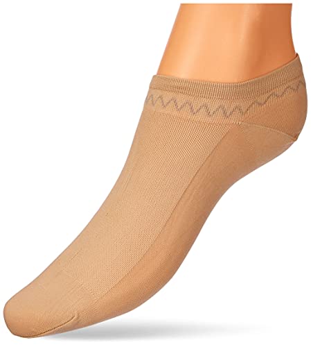 Preisvergleich Produktbild Nur Die Damen 6er Feines Schuhsöckchen Strumpfwaren, Mandel, 39-42 EU