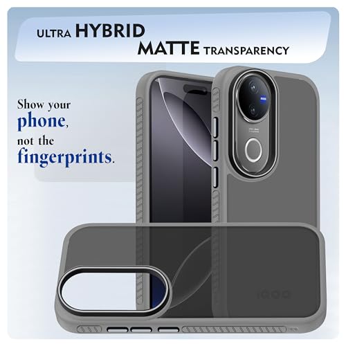 V-TAN IQOO Z10R Back Cover, Matte Finish, Gray Grey - Image 6