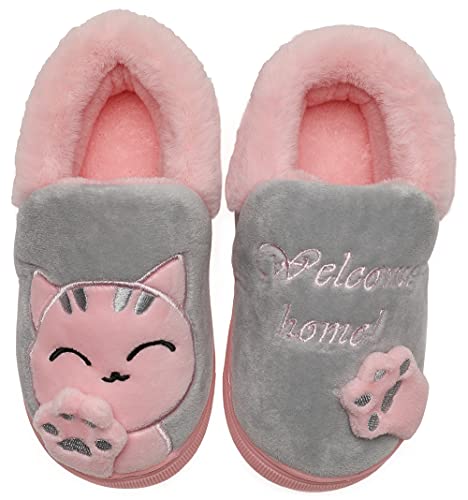 Vunavueya Mujer Zapatillas de Estar por Casa Hombre Zapatos Pantuflas Casa Invierno Interior Caliente Peluche Forradas Slippers New Gris 37/38 EU=38-39CN Cover