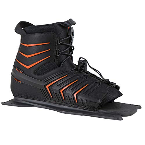 Radar Waterski Vector Boot - Black/Orange - Front Feather Frame (5-8)