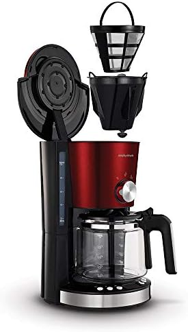 Morphy Richards Evoke 162522 Filter Coffee Machine, Red