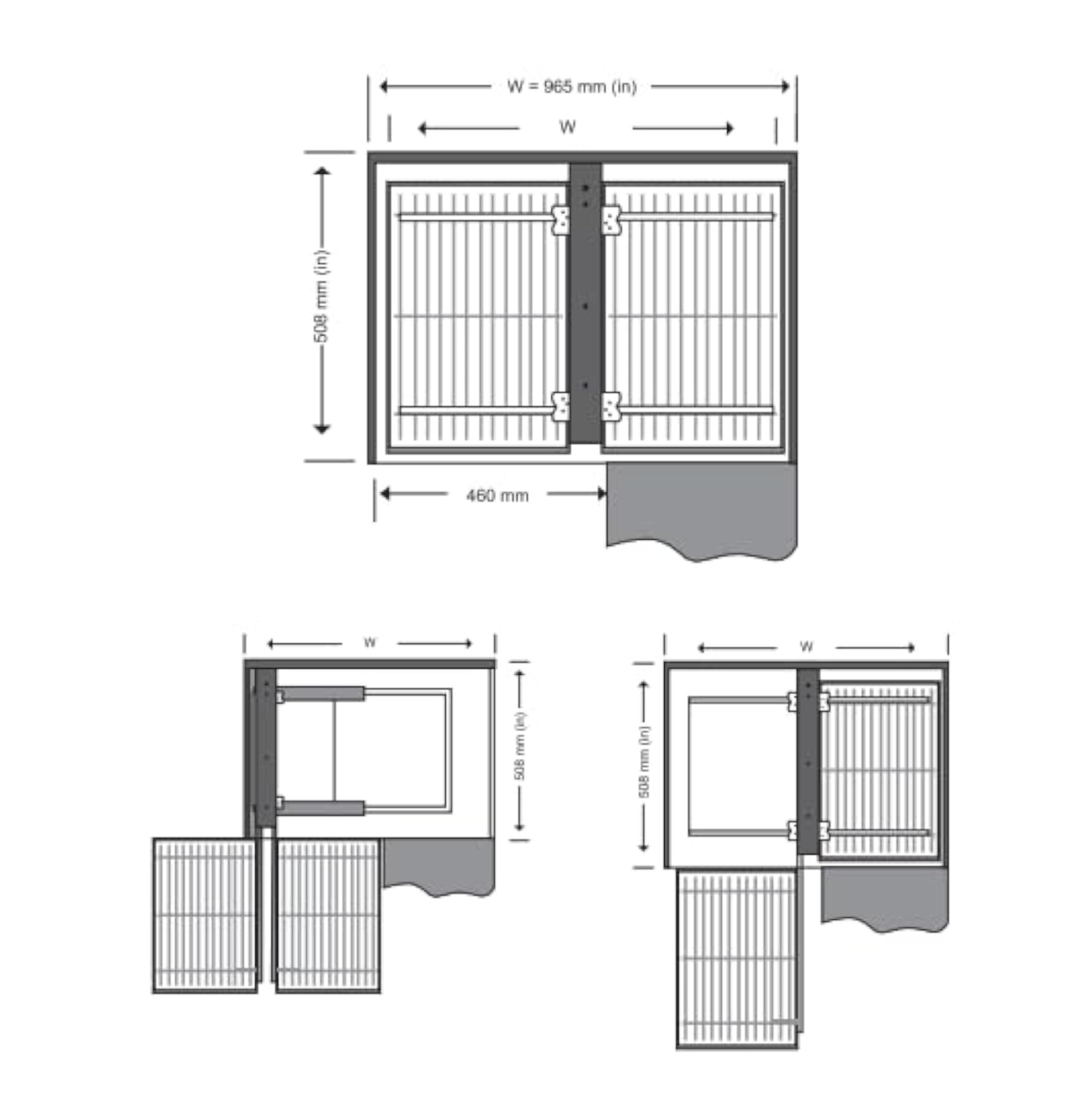 Universal Magic Corner Pull Out Kitchen Storage Organizer