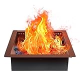 [Rugged Steel Construction]: 36 x 36 x 10.3 inch fire pit rings. Heavy duty solid steel, high-temperature black paint finish on the surface, make this fire pit liner durable and hard to wear. Designed to with stand extreme heat and harsh weather with...