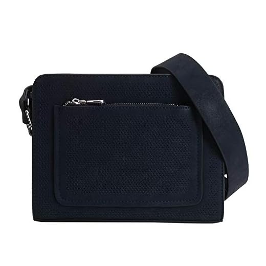 Parfois - Bandolera Con Bolsillo Exterior - Mujeres - Tallas M - Azul Marino