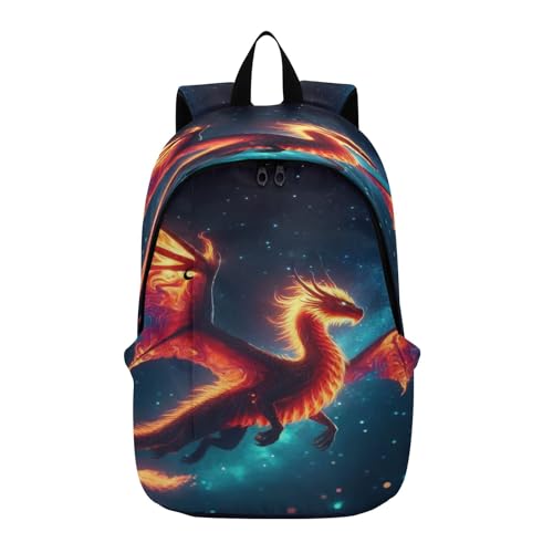 Sac à dos de voyage Dragon in The Dark Night grand format avec compartiment PC renforcé