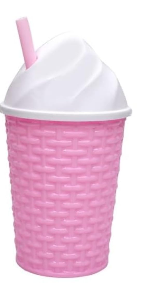 Softy Shape Sipper Cup with Straw Sipper Glass Water Bottle Tumbler with Lid