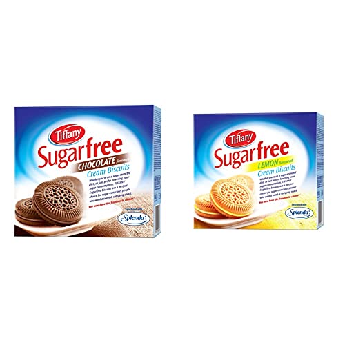Image of Tiffany Biscuit Sugar free Chocolate, 162g & Tiffany Biscuit Sugar Free Lemon, 162g