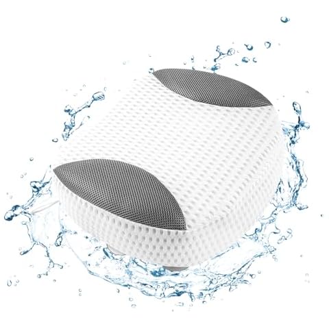 Hot Tub Booster Seat for Adults, 5D Air Mesh Hot Tub Cushion with Strong Non-Slip Suction Cups, Ergonomic Hot Tub Seats, Quick Dry Hot Tub Accessories for Adults Indoor Outdoor, No Zipper Design Cover