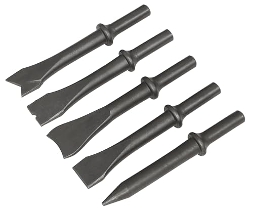 Image of Sealey Air Chisel Set, 5pc, 120mm, .401" Shank - SA12C