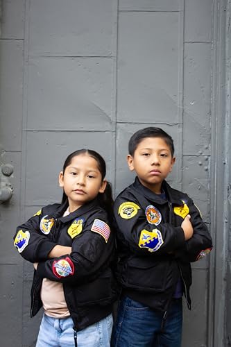 Youth CWU Squadron Bomber Flight Jacket Black4