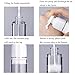 Qeuly 3 Pack Airless Pump Bottles 1.7 oz Travel Size Pump Bottle Lotion Container Refillable Cosmetic Pump Dispensers for Foundation Moisturizer Shampoo Toiletry (SN-50)