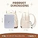 MDODO Small Backpack for Women Lightweight Stylish Mini Backpack Daypack Purses Cute Bookbag for Casual College Travel Daily,fit 10.9Inch iPad,Beige