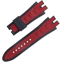 28mm Nubuck Leather Belt Silicone Watch Band Accessories ,For Roger Dubuis Strap For EXCALIBUR Series