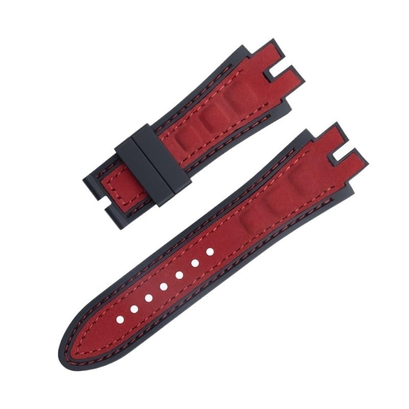 Fit For Roger Dubuis Strap For EXCALIBUR Series 28mm Nubuck Leather Belt Silicone Watch Band Accessories