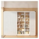 Porta a Soffietto Ante Scorrevoli Pieghevoli Bianche Per Armadio 130 140 150 160 Cm H, Anta A Soffietto A Nido D'ape Per Cucina/Armadio/Ufficio, Completamente Oscurante(90x150cm)