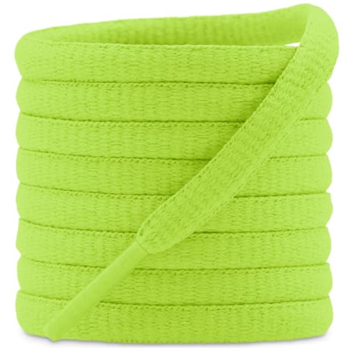 Image of DELELE 2Pair Oval Shoes laces 42 Colors Half Round 1 /4 inchAthletic ShoeLaces for Sport /Running Shoes Shoe Strings