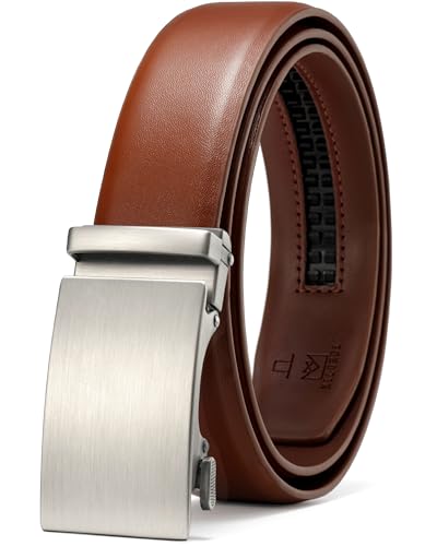 Image of MILORDE Men's Leather Ratchet Belt - 35mm - Customizable Fit