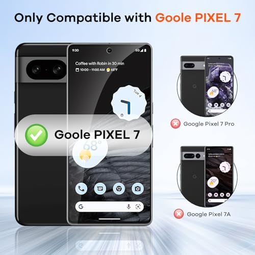 4+4 Pack for Google Pixel 7 Screen Protector & Camera Lens Protector, 9H Tempered Glass Cell Phone Protector, Anti-Fingerprint Camera Case (Pixel 7)