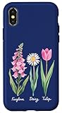 Photo Gallery vintage floreale pianta foxglove daisy tulipano fiore ragazza mamma custodia per iphone x/xs Photo Gallery vintage floreale pianta foxglove daisy tulipano fiore ragazza mamma custodia per iphone x/xs