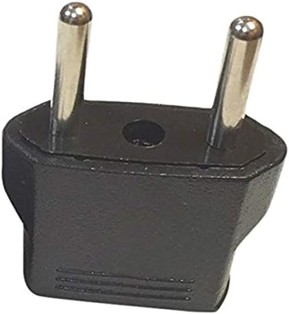 Turkey, Italy, Iceland Travel USA to Europe Power Plug Adapter - Flat to Round - American to European Outlet - for Mobile Cell Phone, Laptop, Tablet Chargers and More image 2