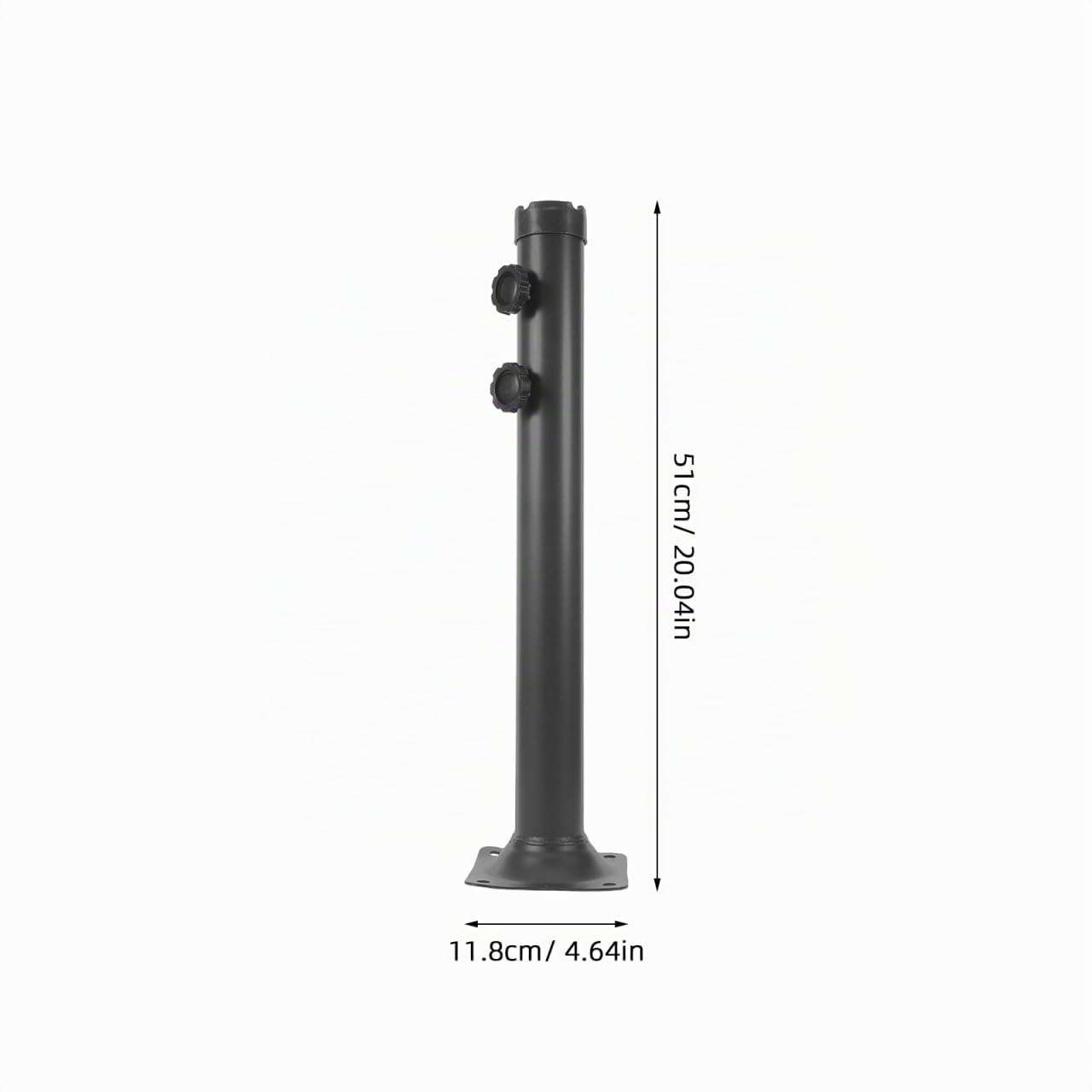 Tube de Remplacement pour Pied de Parasol, Manchon Adaptateur 51cm