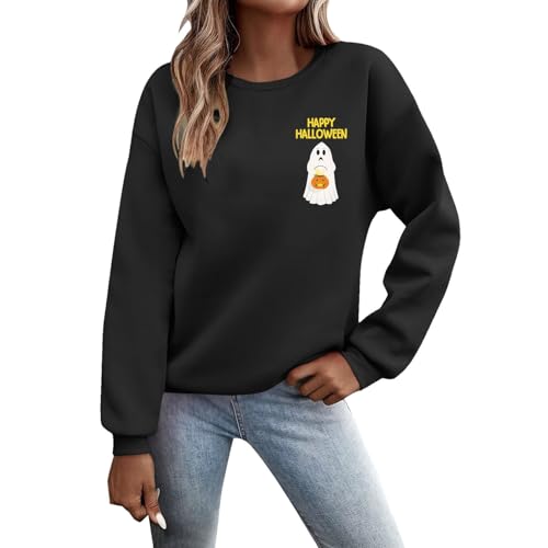 Sudaderas impresas para mujer en invierno Cosas coreanas, Negro , XL