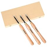 VINWOX 3 PCS Carbide Wood Lathe Turning Tool Set, Carbide Lathe Turning Tool, Carbide Turning Tool, Including Rougher, Finisher, Detailer, Pen Turning tool, Pen Making