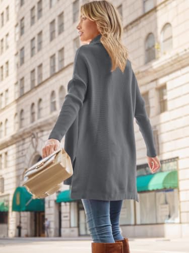 Image of LILLUSORY Womens Turtleneck Oversized Sweaters 2026 Fall Fashion Outfits | Batwing Sleeve, Poncho Cowl Neck, Cozy Knit, Long Pullover, Cute Winter Clothing, Old Money Clothes, Ladies Trendy Tunic