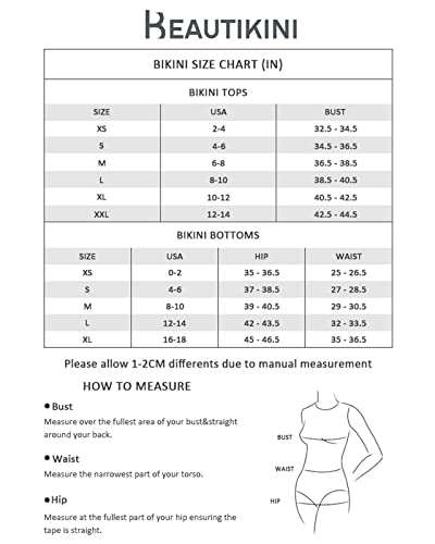 Beautikini Women's High Waisted Swimsuits, Two Piece Swimsuit Sports Crop Top Bathing Suit For Teen Girls With Shorts Black #TOP5