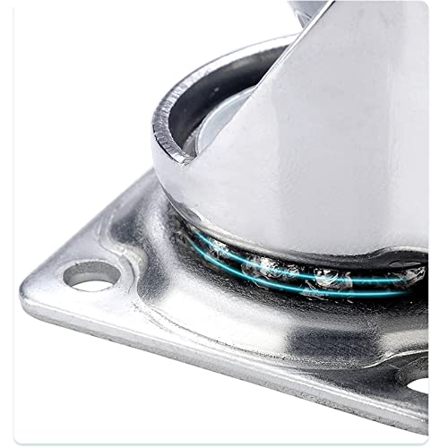Ruedas giratorias de Poliuretano Transparente de 2 Pulgadas, Resistentes y Resistentes, para Muebles, carritos, armarios, estanterías, mesas, zapateros. Ruedas con Tornillos (están