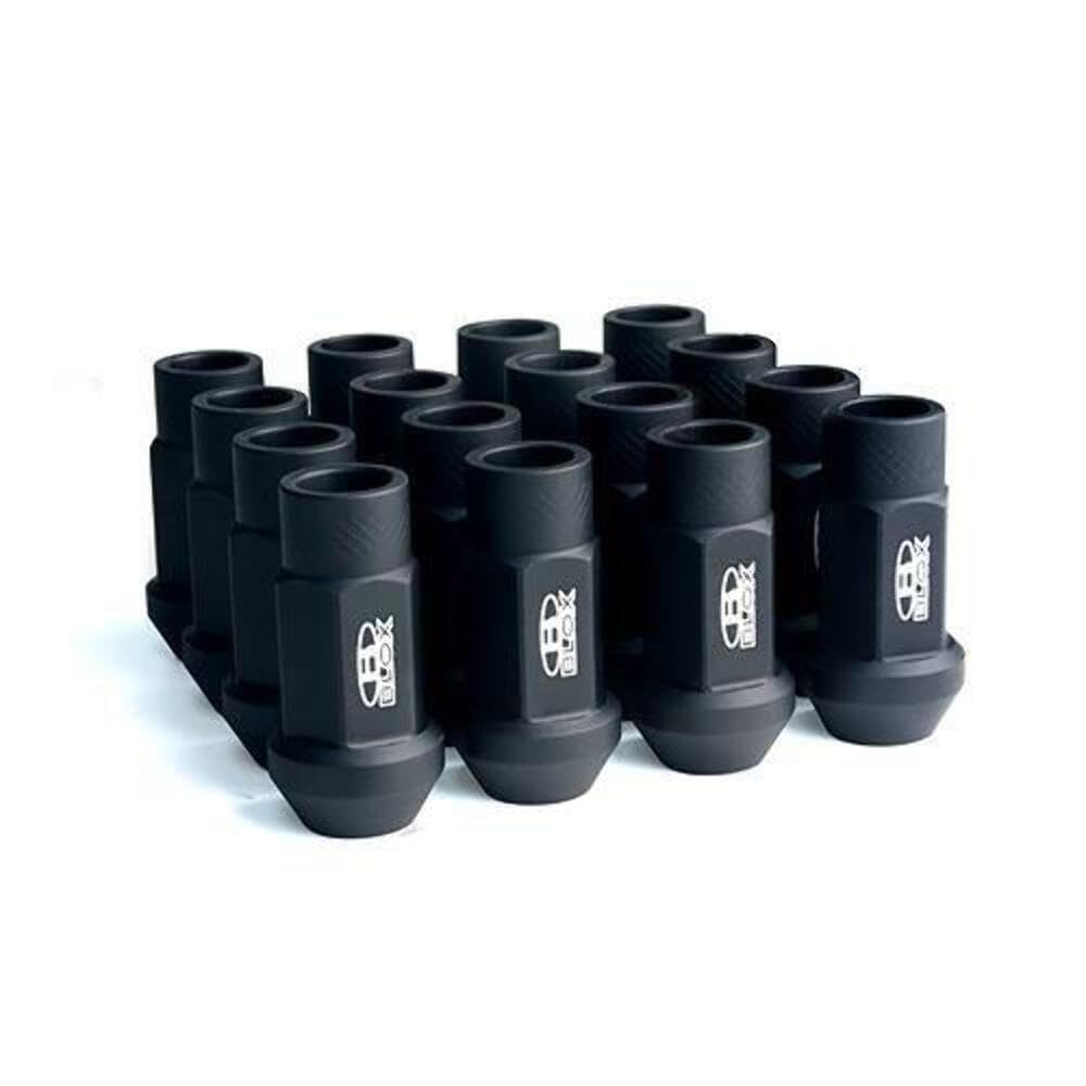 Street Series Forged Lug Nuts, Flat Black, Set of 20, 12x1.25mm