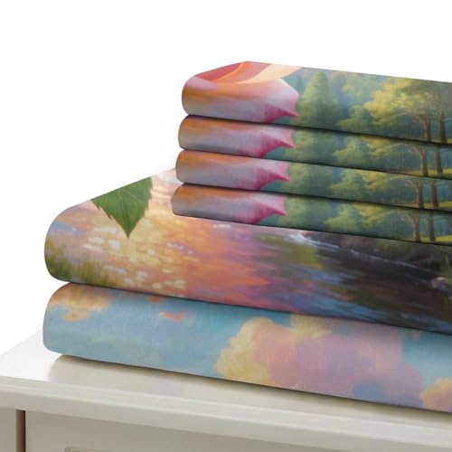 Parure de lit rose 3D avec fermeture eclair cachee en microfibre douce 220x240 - 6