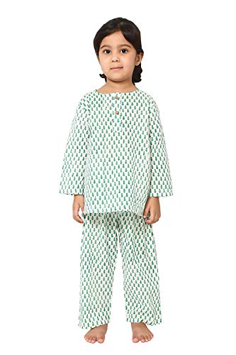 Image of Cotton Unisex Printed Night Suit Dress Set Combo Pack for Girls Boys