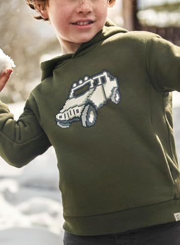 Mayoral Printed Pullover for Boys Moss3