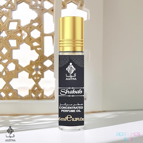 Image of ALEYNA SHABAB Attar Roll-On Perfume, 6ml, White Citrus Floral Fruity Musk Amber Woody Fragrance, Non-Alcoholic, For Men & Women