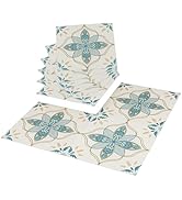 RomDeco Peel and Stick Floor Tile, 12in*12in Green and White Peel and Stick Flooring, Vinyl Floor...