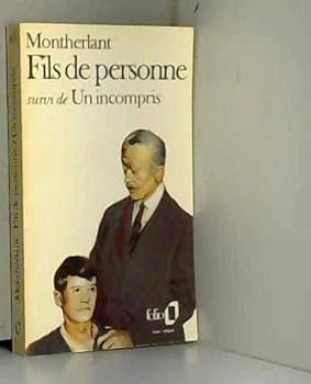 Paperback FILS DE PERSONNE / UN INCOMPRIS (FOLIO) [French] Book