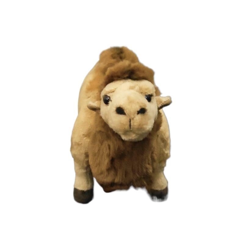 Peluche chameau de Bactriane haut de gamme jouet animal finitions soignées