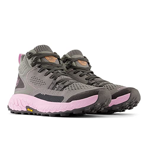 New Balance Women's Fresh Foam X Hierro V1 Mid-Cut Trail Running Shoe, Harbor Grey/Lilac Cloud/Blacktop, 5 M