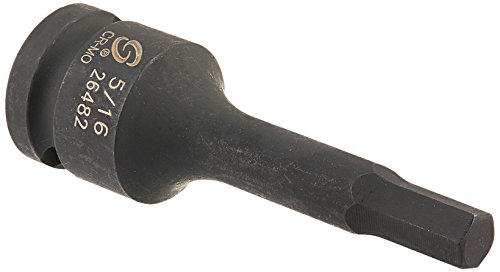 SUNEX TOOLS 26482 1/2-Inch Drive 5/16-Inch Hex Impact Socket