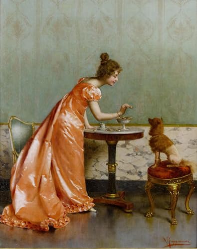 Cuadro en lienzo de Vittorio Reggianini para un dormitorio elegante y con estilo clásico