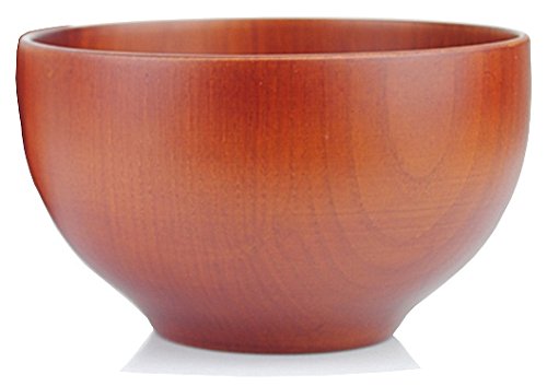 Goodwei Cuenco Tradicional japonés de Madera Natural de 12 cm de diámetro (Marrón)
