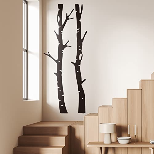 Shimeyao 7 hojas adhesivas árbol familiar bosque miniatura 6